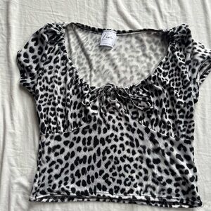 Leopard Print Crop Top
